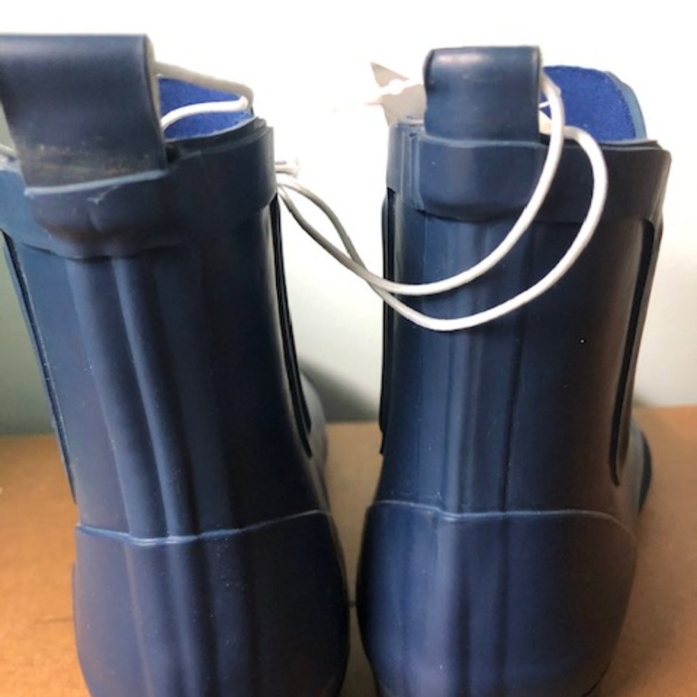 Cat & Jack Navy Rubber Boots Toddler Sz 2 NEW - Picture 2 of 7
